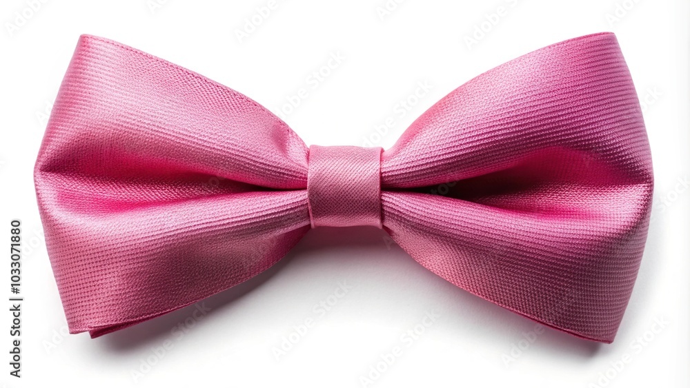 pink bow tie isolated on white background Macro pink bow tie isolated on white background Macro