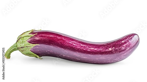 Wallpaper Mural Fresh eggplant isolated on white background with clipping path.  Torontodigital.ca