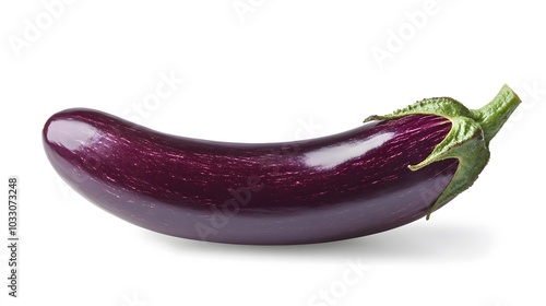 Wallpaper Mural Fresh eggplant isolated on white background with clipping path.  Torontodigital.ca