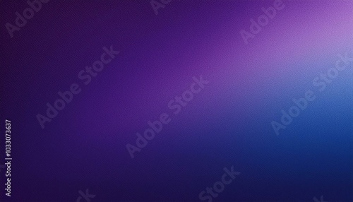 Purple blue grainy gradient, noisy background light to dark royal purple