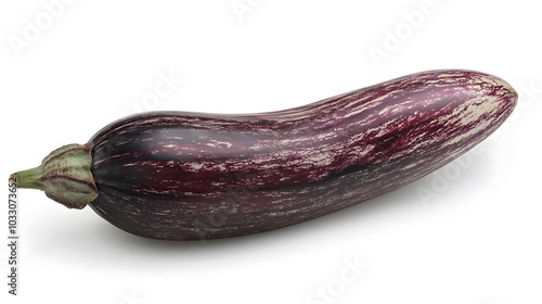 Wallpaper Mural Fresh eggplant isolated on white background with clipping path.  Torontodigital.ca