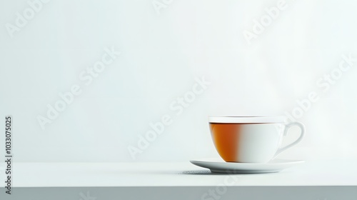 Cup of tea isolated on white background. 