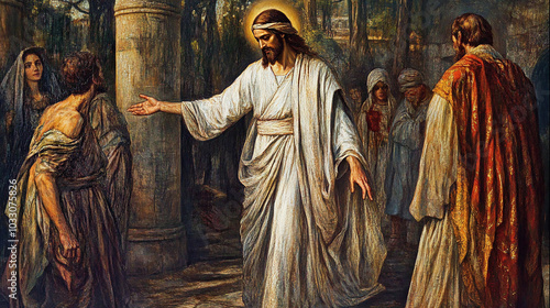 jesus. jesus Performs Miraculous Healing