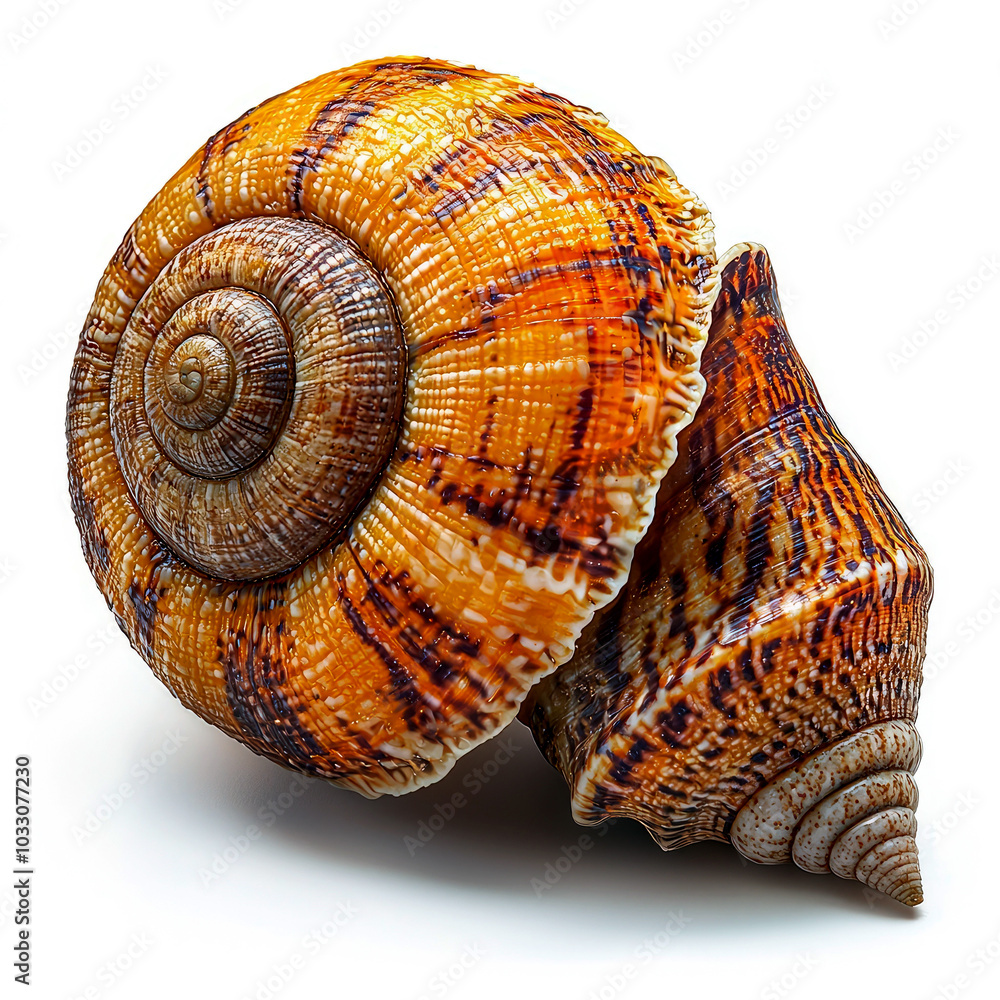A close-up of a beautifully detailed seashell showcasing its intricate patterns and colors. A close-up of a beautifully detailed seashell showcasing its intricate patterns and colors.