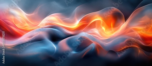 Abstract fluid patterns with vibrant colors creating a dynamic visual effect.