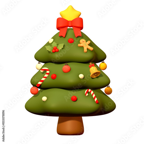 Wallpaper Mural 3D 크리스마스 트리 (3D Christmas Tree) Torontodigital.ca