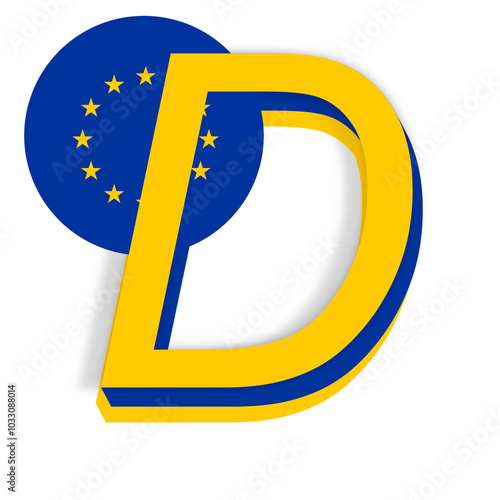 D as digital, the style of ...