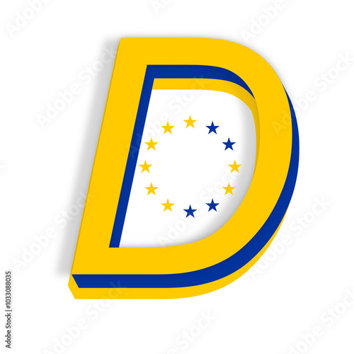 D as digital, the style of ...