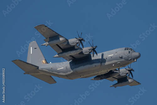 Photography Multi-Engine Turboprop Transport Plane