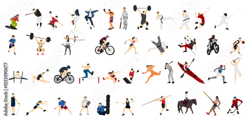 players vector illustration