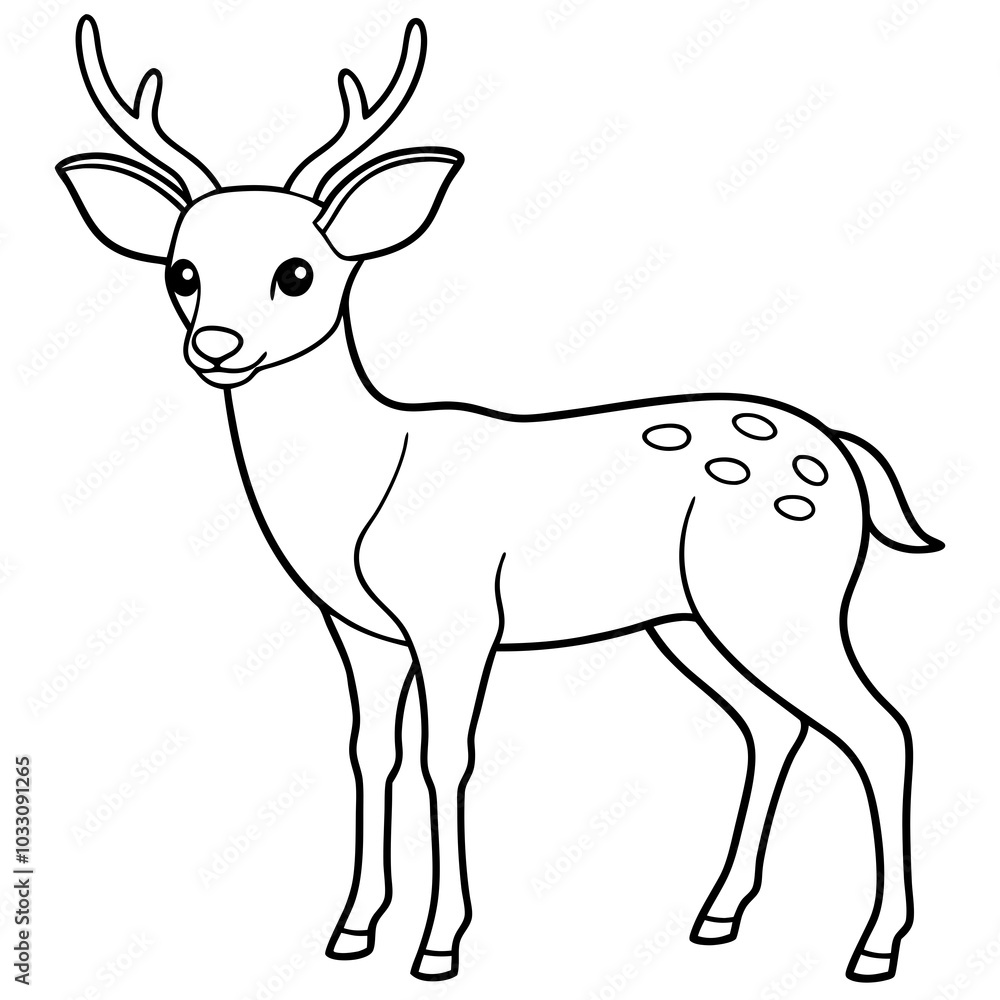 Fototapeta premium deer illustration