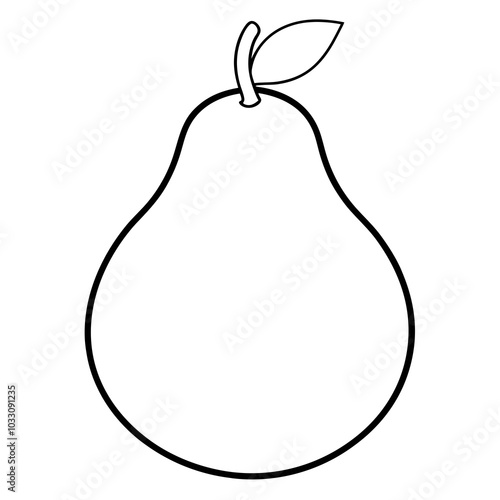 pear isolated on white