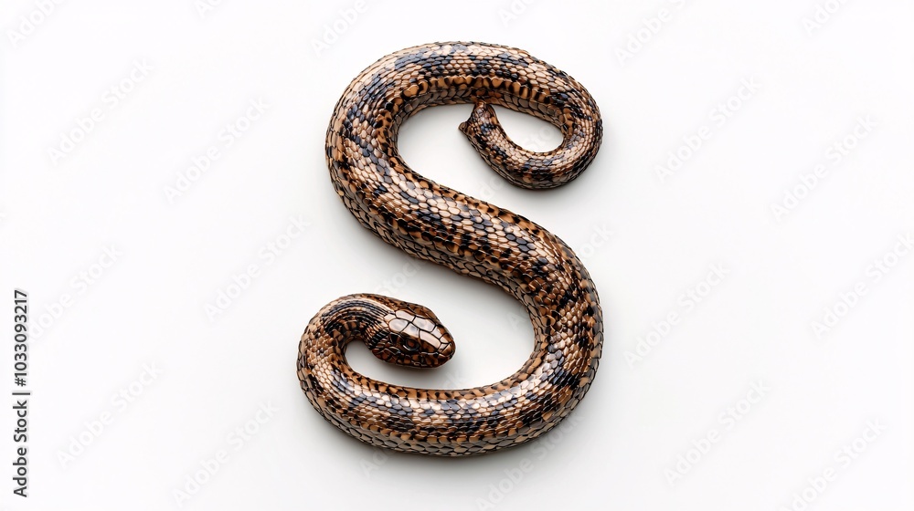 Slithering Snake with the Letter S for Educational Fun Slithering Snake with the Letter S for Educational Fun