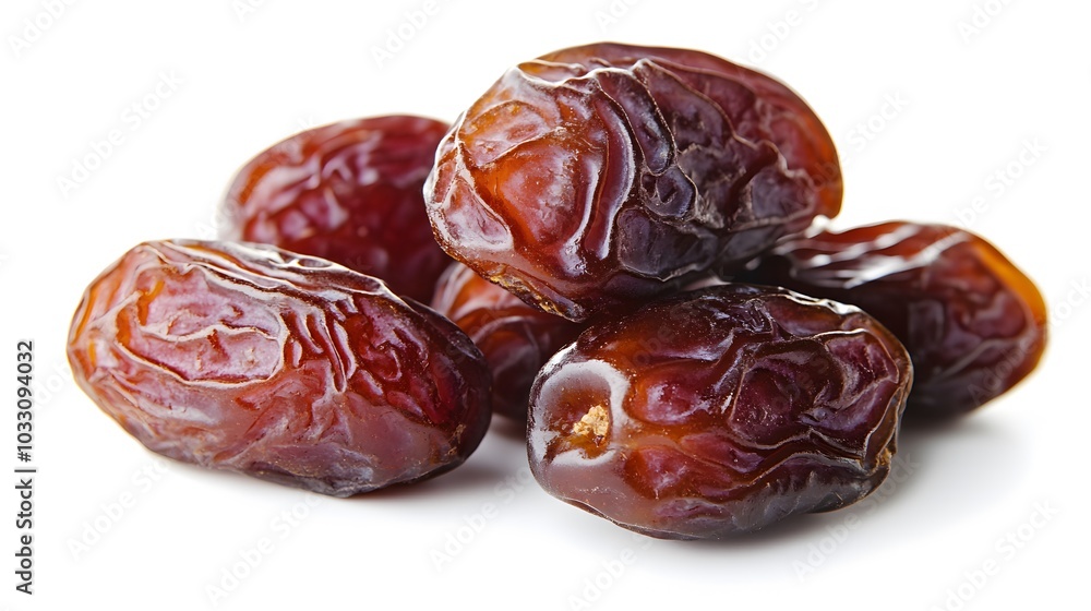 Sweet dried dates on white background. Sweet dried dates on white background.