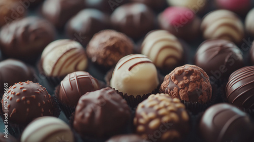 Delicious assortment of gourmet chocolate truffles celebrating National Chocolate Day