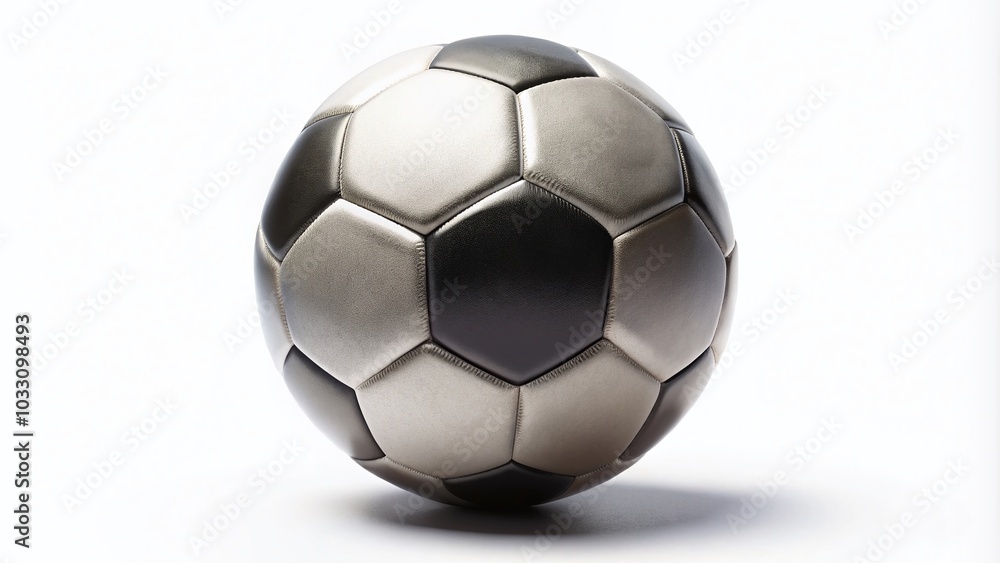 High-Quality Soccer Ball Isolated on White Background for Sports and Fitness Imagery High-Quality Soccer Ball Isolated on White Background for Sports and Fitness Imagery