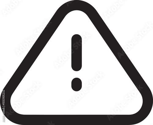 Warning signal icon symbol vector image
