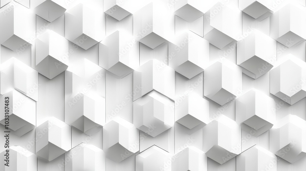 Geometric Abstract Gray Cube Pattern Background Geometric Abstract Gray Cube Pattern Background