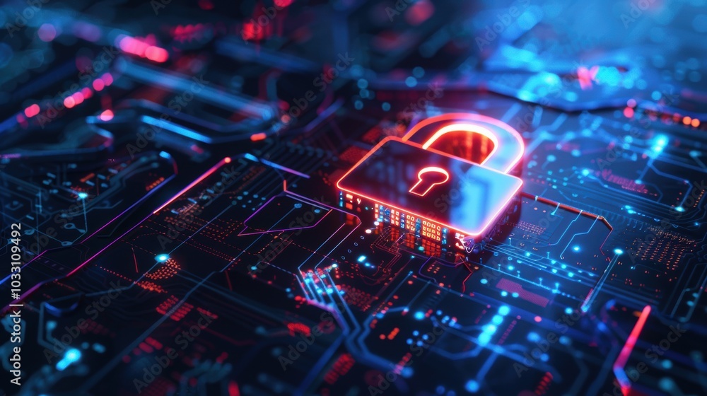 Cyber Security Digital Lock Background Cyber Security Digital Lock Background
