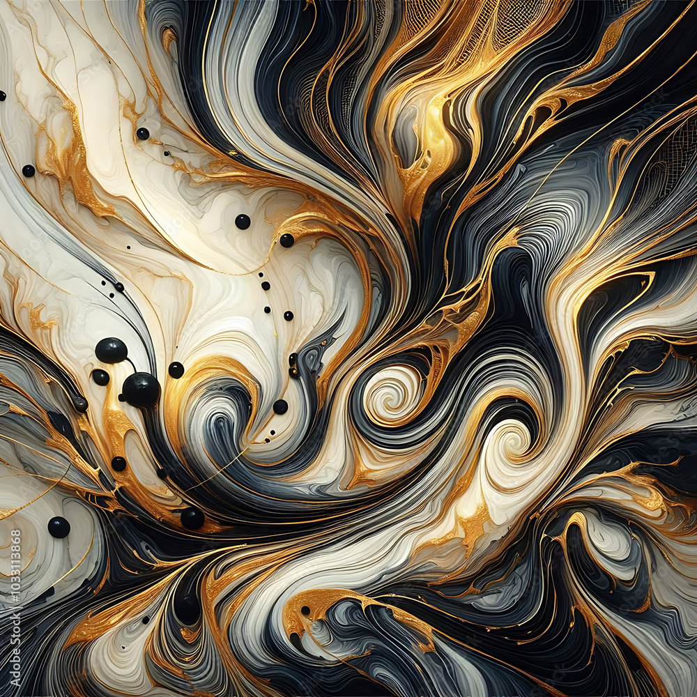 Golden Flow Symphony, Generative Ai Golden Flow Symphony, Generative Ai