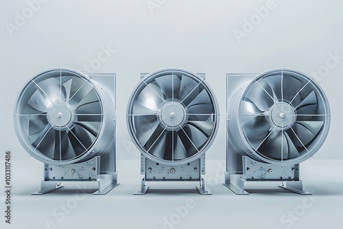 Ventiltors isolated on white background. photo