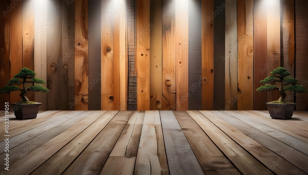 (Rustic Wood Wall): (Rustic Wood Wall):