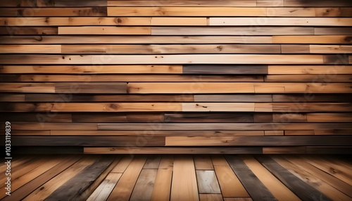 (Rustic Wood Wall): 