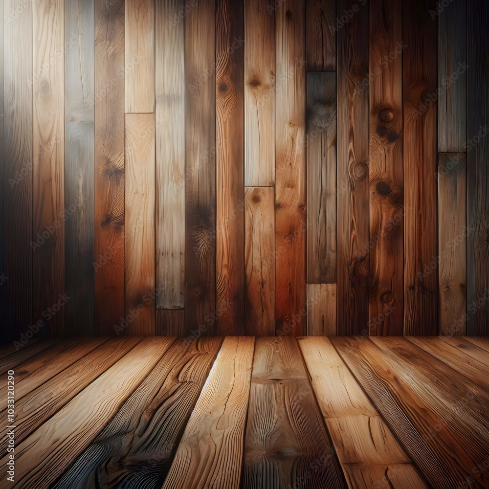 Floor or wall of rustic wooden boards Floor or wall of rustic wooden boards