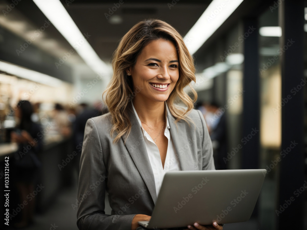 business women using laptop.AI Generative business women using laptop.AI Generative