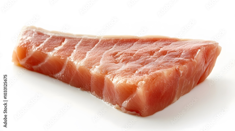 salmon, trout, steak, slice of fresh raw fish, isolated on white background, clipping path, full depth of field. salmon, trout, steak, slice of fresh raw fish, isolated on white background, clipping path, full depth of field.