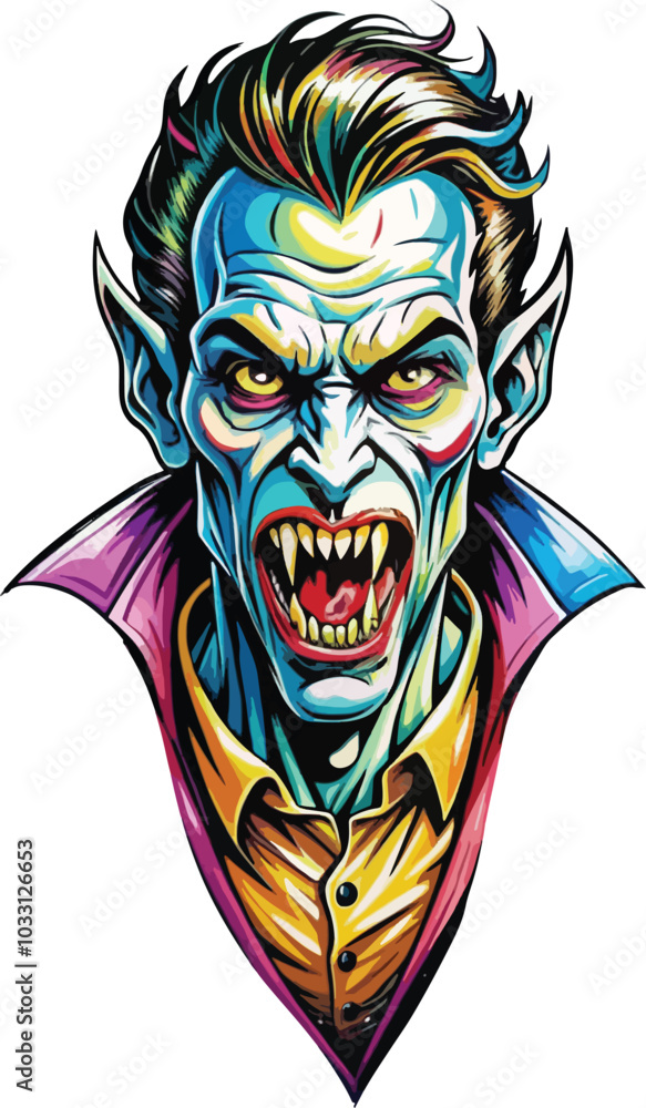 ILLUSTRATION OF A VAMPIRE WHO IS ANGRY AND HIS MOUTH IS WIDE OPEN ILLUSTRATION OF A VAMPIRE WHO IS ANGRY AND HIS MOUTH IS WIDE OPEN