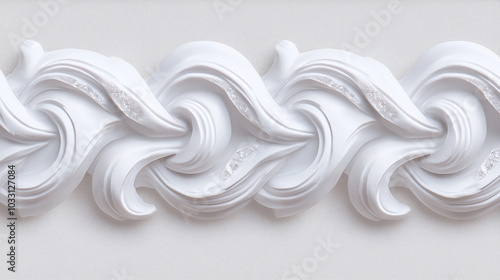 Wavy Crystallized Wall Border
