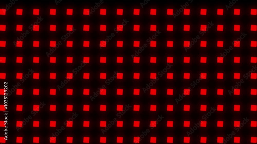 Red small squares grid animation background, Lights moving and rotating loop Red small squares grid animation background, Lights moving and rotating loop