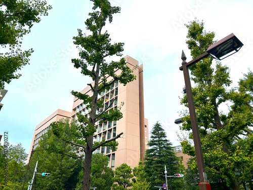 building in the park