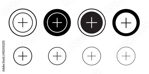 Add icon Isolated flat vector in outline