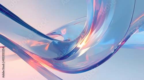 Wallpaper Mural Abstract Blue and Pink Shiny Liquid Swirls. Modern Shapes Wave abstract art background for presentations and wallpaper  Torontodigital.ca