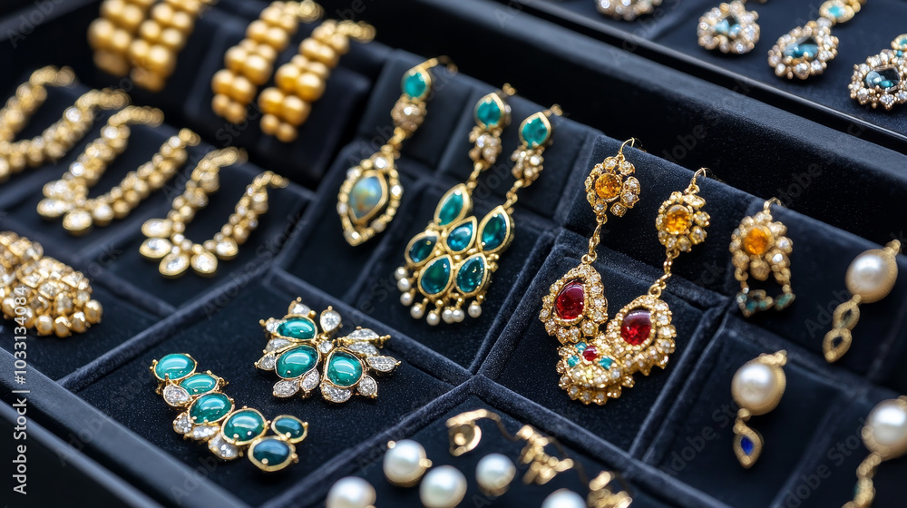 Surround the earrings with complementary fashion accessories like necklaces, bracelets, or rings that can be paired with them, creating a cohesive jewelry display Surround the earrings with complementary fashion accessories like necklaces, bracelets, or rings that can be paired with them, creating a cohesive jewelry display