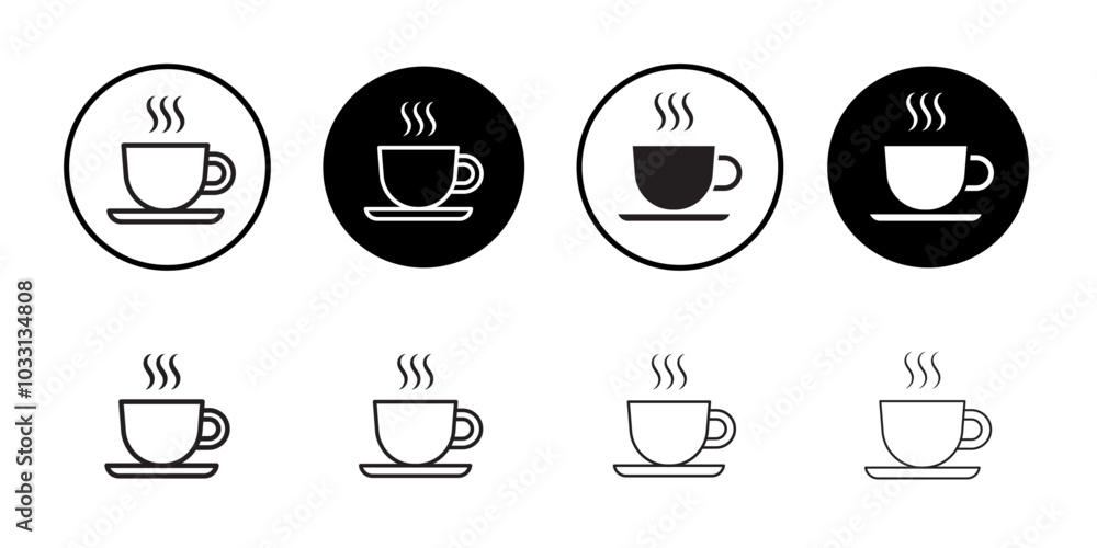 Coffee icon Isolated flat vector in outline Coffee icon Isolated flat vector in outline