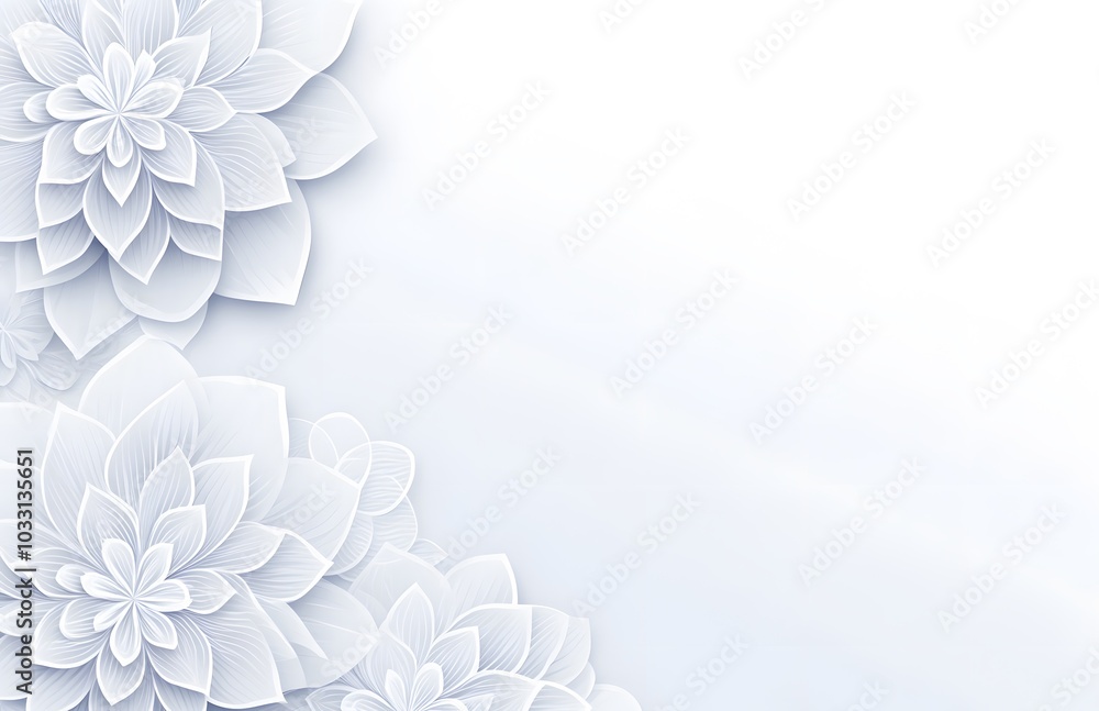 A flat vector background with subtle white mandala patterns on the left and right sides, A flat vector background with subtle white mandala patterns on the left and right sides,