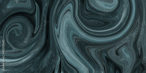 Illustration of liquid acrylic resin Luxurious dark green liquid marble surface design. fluid abstract background, dark indigo, art, behance. Vibrant abstract digital paint designs background. 