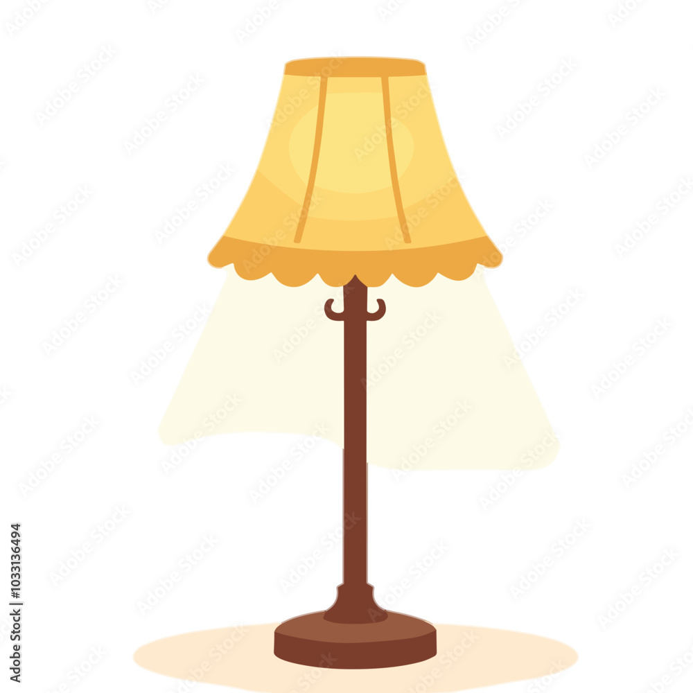 Vector floor lamp icon for interior lighting design Vector floor lamp icon for interior lighting design