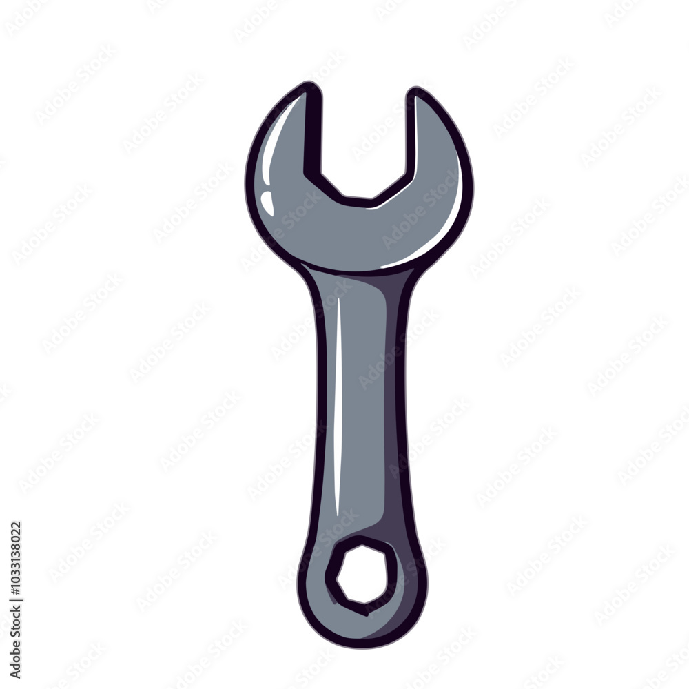 Vector wrench icon, repair tool symbol Vector wrench icon, repair tool symbol