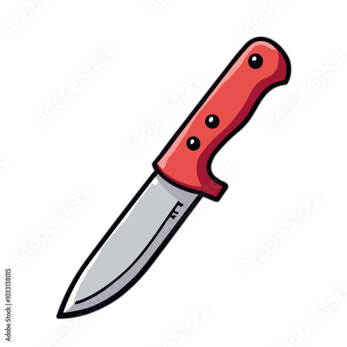 Vector utility knife illustration, DIY tool icon