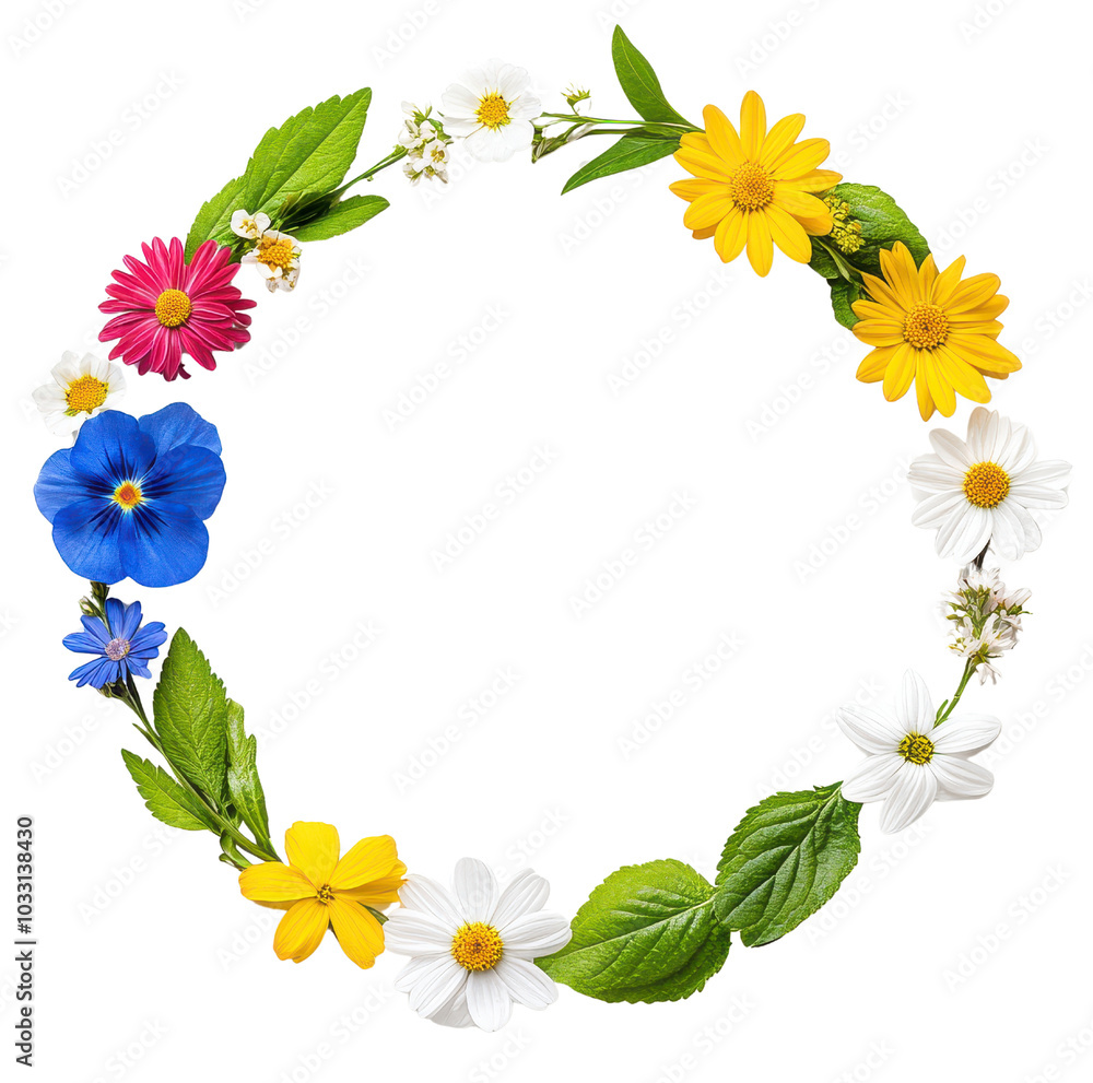 Fototapeta premium Floral wreath,