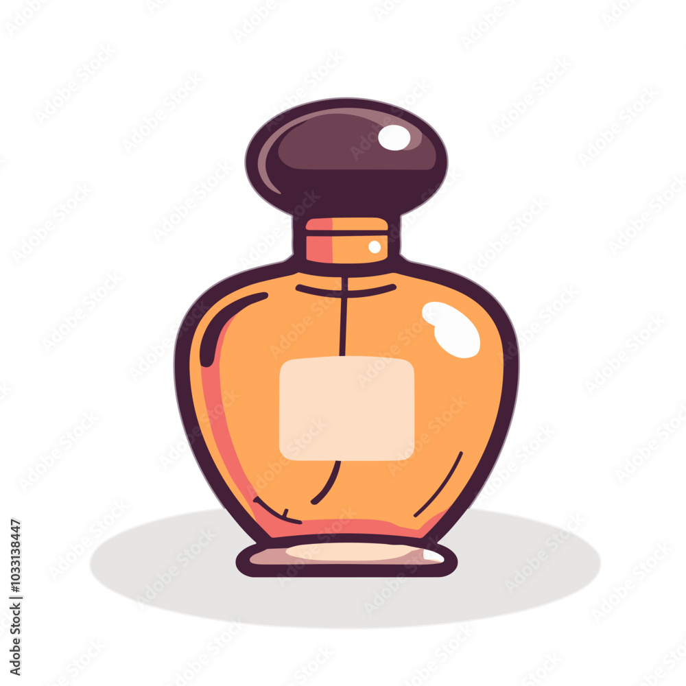 Vector perfume bottle illustration, fragrance product icon Vector perfume bottle illustration, fragrance product icon