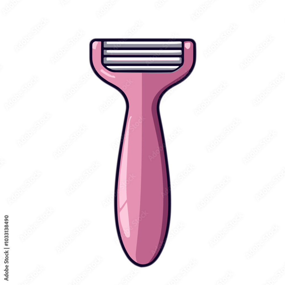 Fototapeta premium Vector razor illustration, shaving tool icon