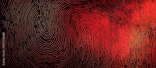 Detailed thumbprint backdrop with 'Identity Theft' integration, highlighting risks.