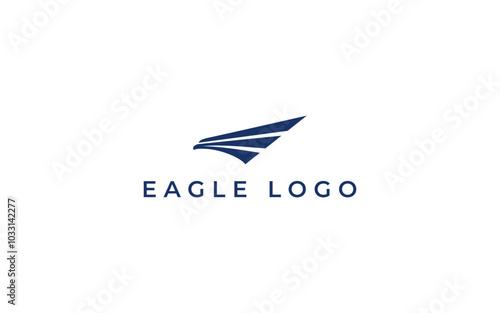 eagle logo design vector illustration, falcon logo template