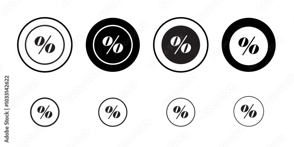 Percent icon Isolated flat vector in outline Percent icon Isolated flat vector in outline