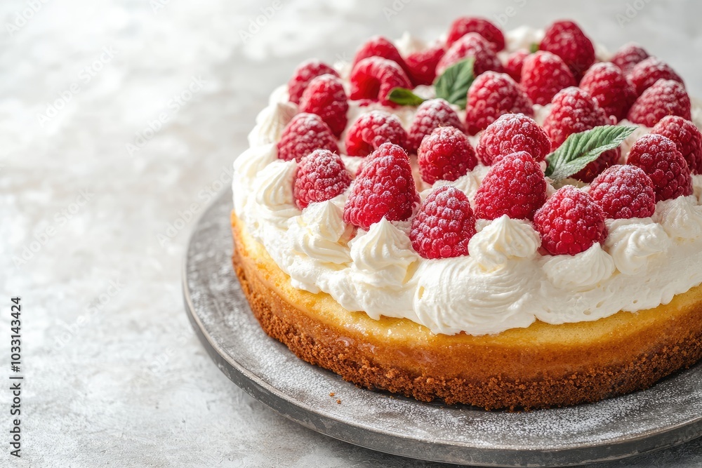 Raspberry and Whipped Cream Cheesecake Raspberry and Whipped Cream Cheesecake